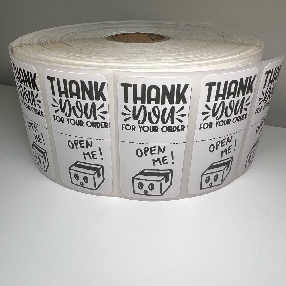 Set of 100 - Thank you / Open Me Seal Adhesive Packaging Label Stickers  new - Picture 11 of 12